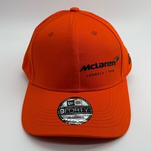 New Era McLaren F1 Team 9FORTY Snapback Hat Papaya Orange